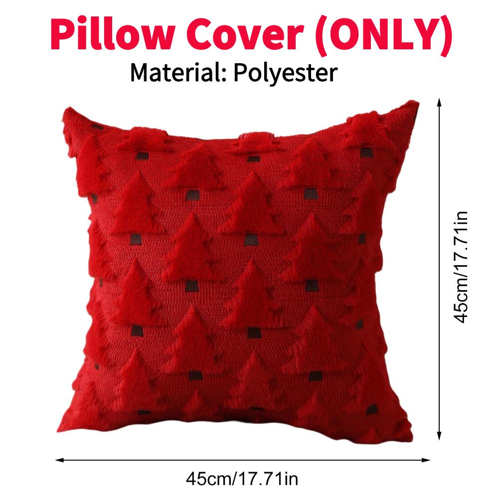 Ghost Pumpkin Pillow Covers 45X45MM Soft Plush Faux Pillow Cover Halloween Decor For Sofa Couch Bed Living Room Easy To Clean