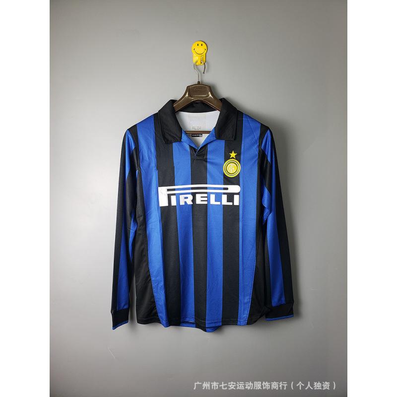 Football Jersey Classic Retro Long-sleeved England Portugal Inter Milan France Jersey Wholesale Support One Piece of Hair