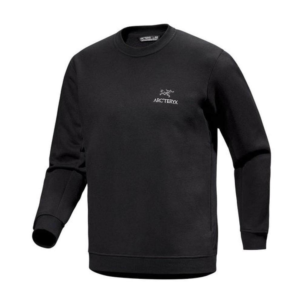 Arcteryx Ss26 Emblem Fleece Crew Men Atqsm09787 BLACK/SM