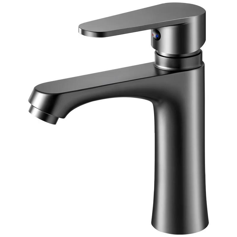 PKSUKB Gunmetal Grey Pull-out Hot & Cold Basin Faucet