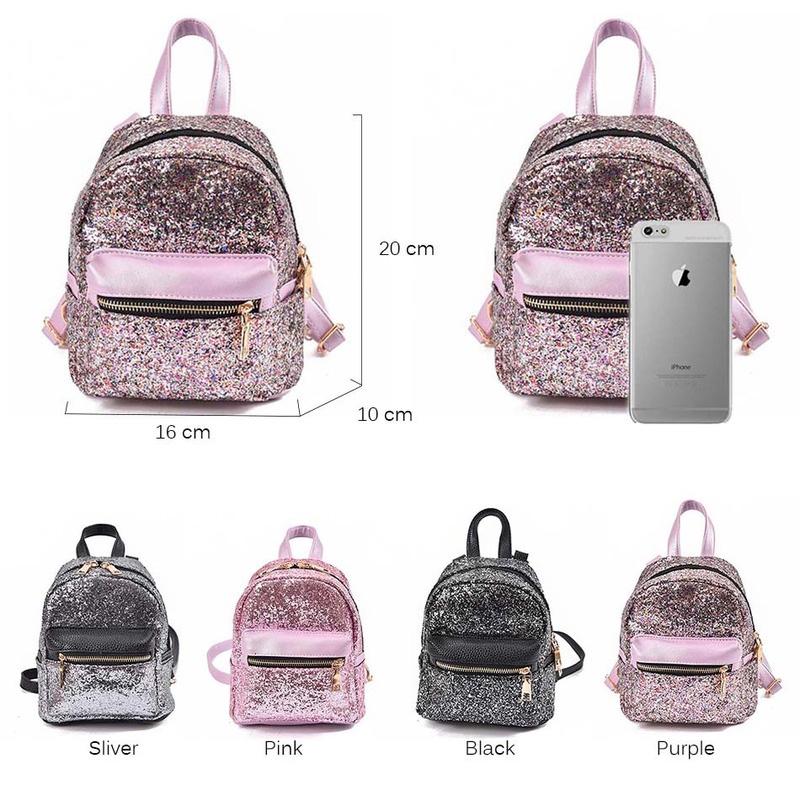 small glitter backpack