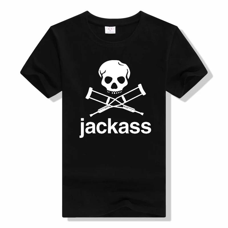 Mens Jackass Logo Graphic Printed Black T Shirts Fashion ... XXXXL