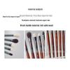 Guo Xiaoniu Ash Wood Wool Eyeshadow Brush Set - 5-Piece, Animal-Friendly, Beginner-Friendly Beauty Tool