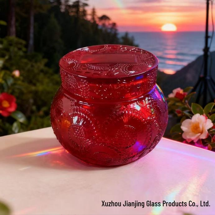 Crystal Beast Glass Lid Candle Holder Aroma Cup