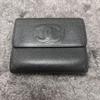 Used Beautiful Condition Chanel Bi-fold Wallet Caviar Skin