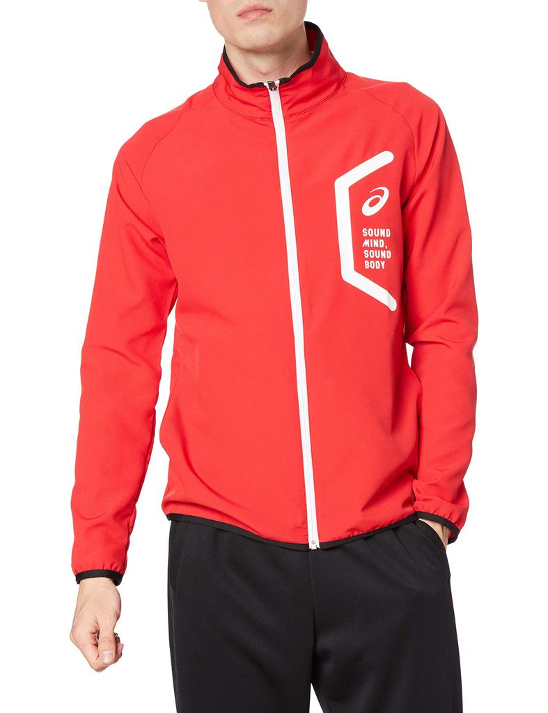 Training Wear HEX Cross Jacket 2031C264 Classic Red Japan XL to Japanese size [ASICS] (Slim) Men's (equivalent XL)