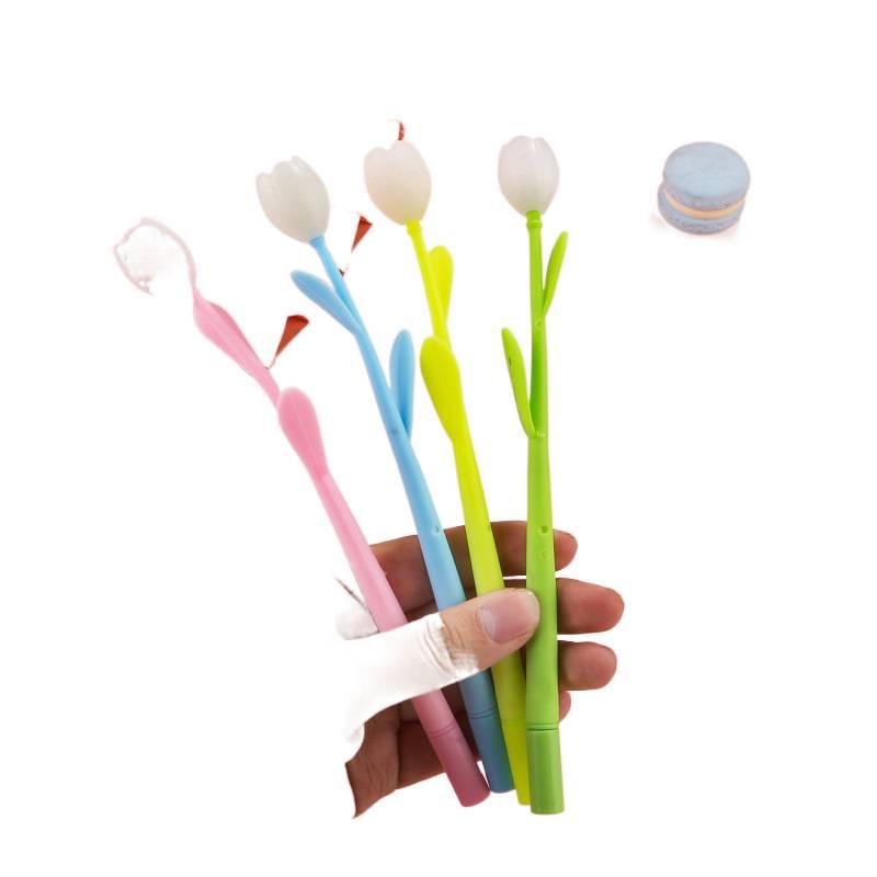 Color-Changing Silicone Rose Pen - Creative Black Ink Gift for Students