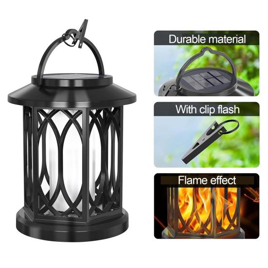 Solar Light Outdoor Garden Flame Lamp Automatic Charging Energy Saving IP65 Waterproof Simple