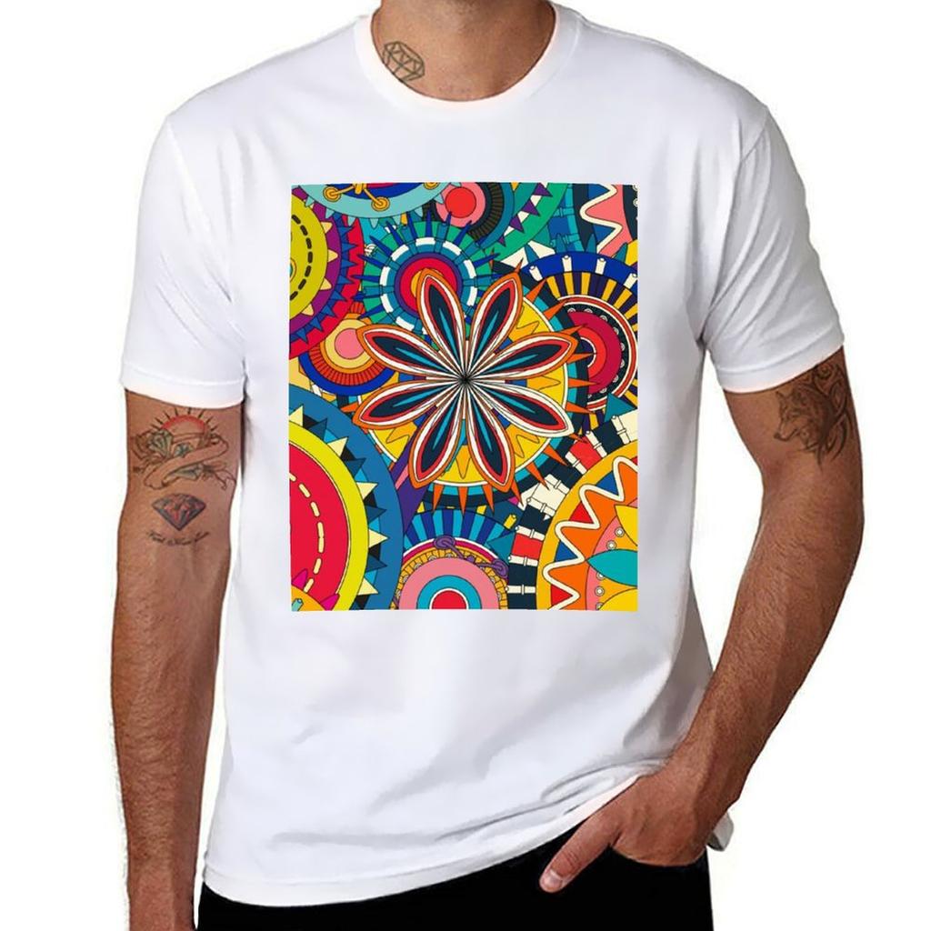 Floral Shapes Tshirt G Unisex T Shirts For Unisex Cotton Tshirt 100 Tshirt