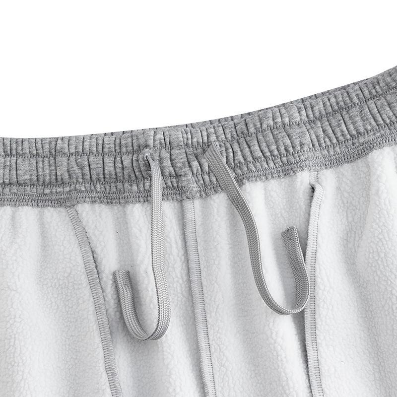 Anta Fleece Lined Warm Straight Leg Training Casual Sports Pants Men bottoms 952547307-2