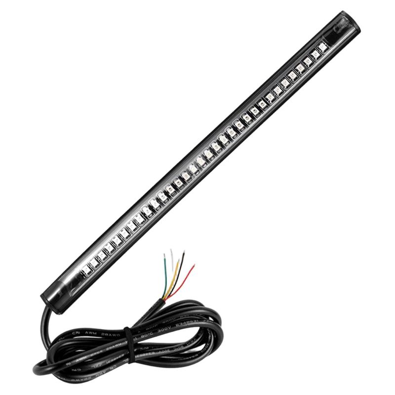 Motorcycle LED Taillight Strip Flexible Lights Blinker Strip Universal Premium Multipurpose Accessories Direct Replaces 32LED