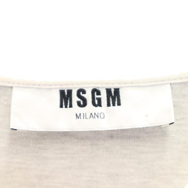 MSGM Made In Italy Print Short Sleeve T-shirt XS White Men's Used