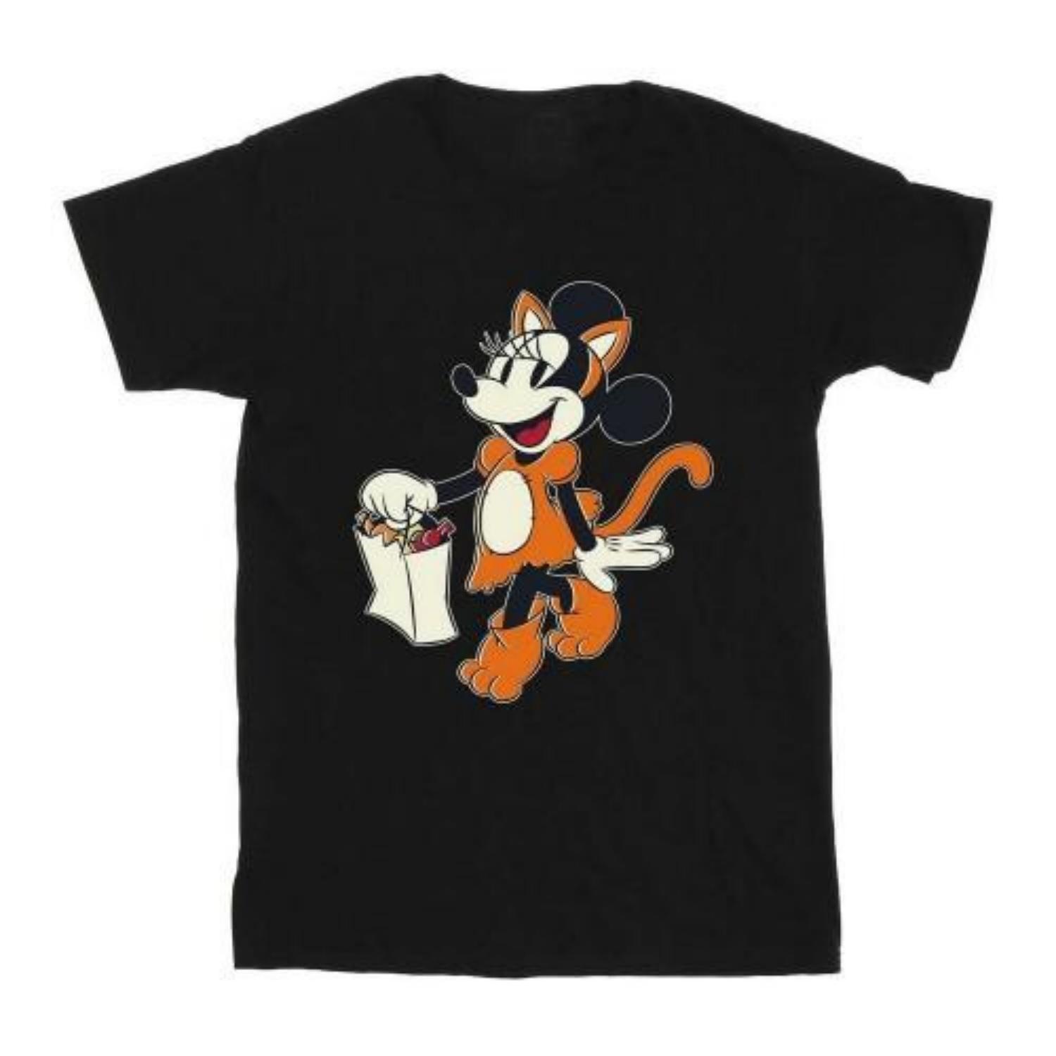 

Minnie Mouse Girls Trick Or Treat Cat Cotton T-Shirt S чёрный