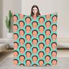 Nicolas Cage Head Pattern Blanket Flannel Awesome Breathable Throw Blankets for Coverlet Decoration
