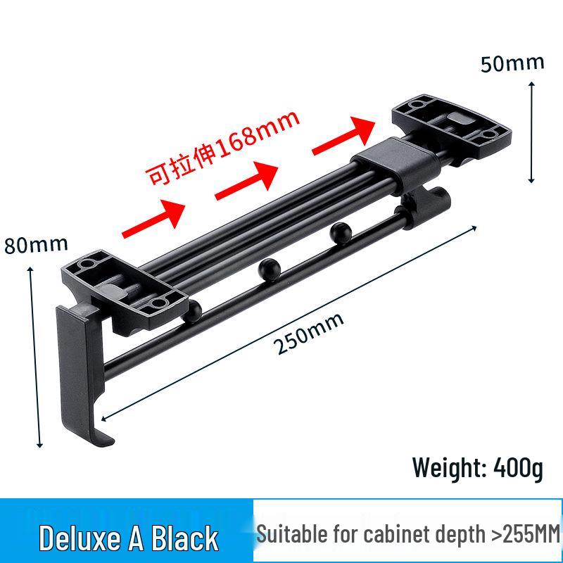 Retractable Wardrobe Hanging Rod - Modern Minimalist Clothes Hanger