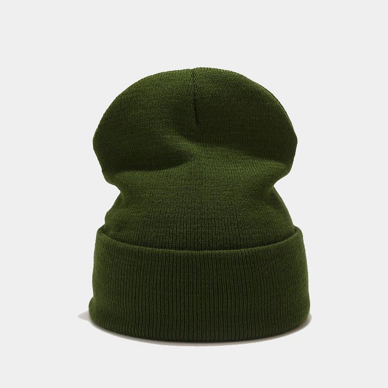 70g Solid Knit Beanie Oversized Cuffed Slouch Hat Men Women Winter Warm Skateboard Hip Hop