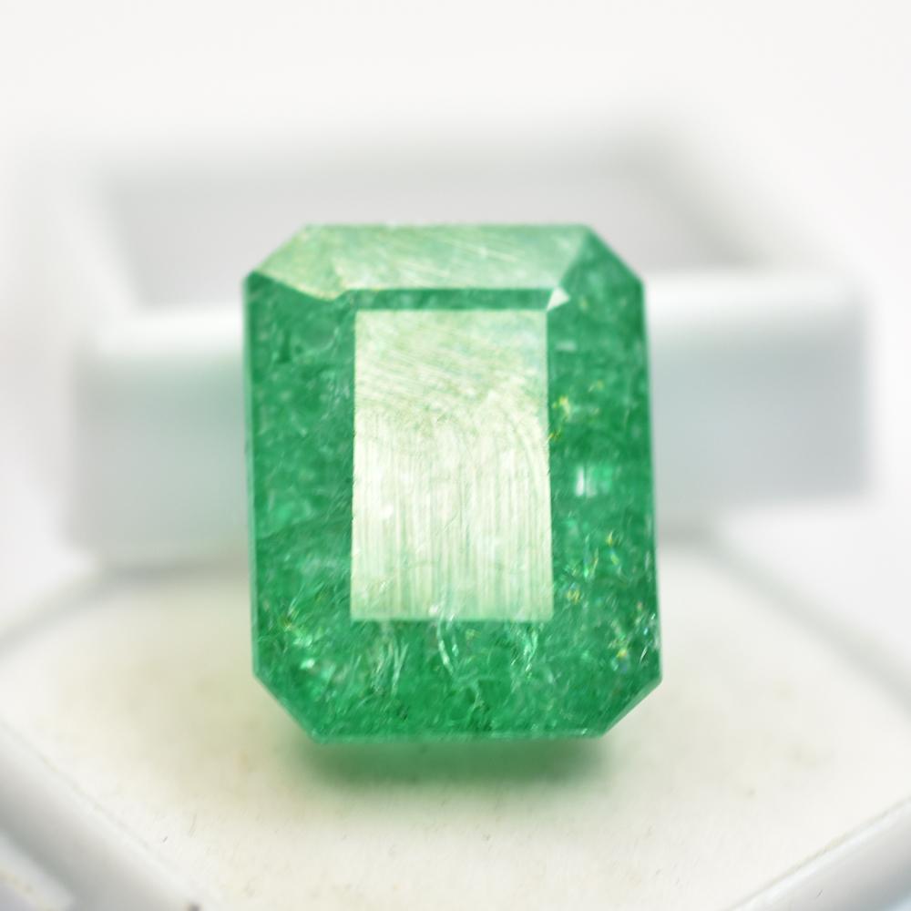 Natural Green Emerald Loose Gemstone 17x13 mm 29.25 ct Emerald Cut for Jewelry Making and Crafts