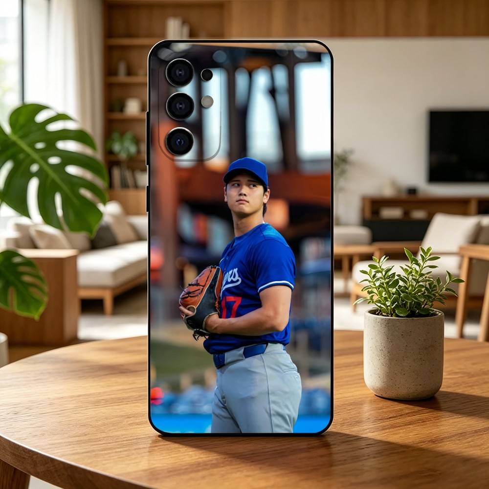 Baseball 17 S-Shohei O-Ohtani  Phone Case For Samsung S25,S24,S21,S22,S23,S30,Ultra,S20,Plus,Fe,Lite,Note,10,Black Cover