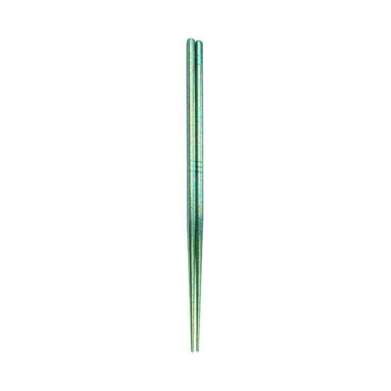 1 Pc 23cm Pure Titanium Chopsticks 5 Colours Available Heat Insulation Luxury Family Tableware For Home Resturant Gathering