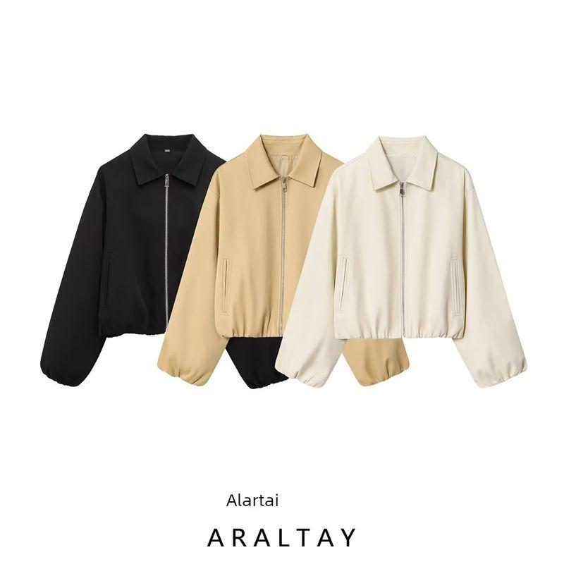 Araltay New Arrival Fashion Style Women's Fashion All-Match Puffy Hem Short Jacket Outwear 83720268