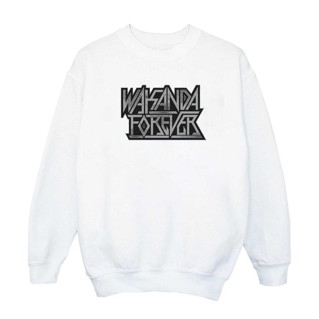Marvel Mens Wakanda Forever Logo Sweatshirt