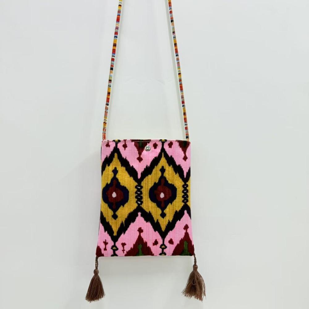 Retro Pattern Small Shoulder Bag Handbag Cartoon Tote Bag Fashion Crossbody Phone Bag  Student