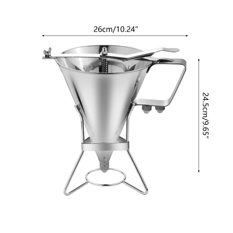 Funnel Dispenser Stainless Steel Cake Batters Distributor Octopus Balls Funnel Perfect Gift for Baking Enthusiasts
