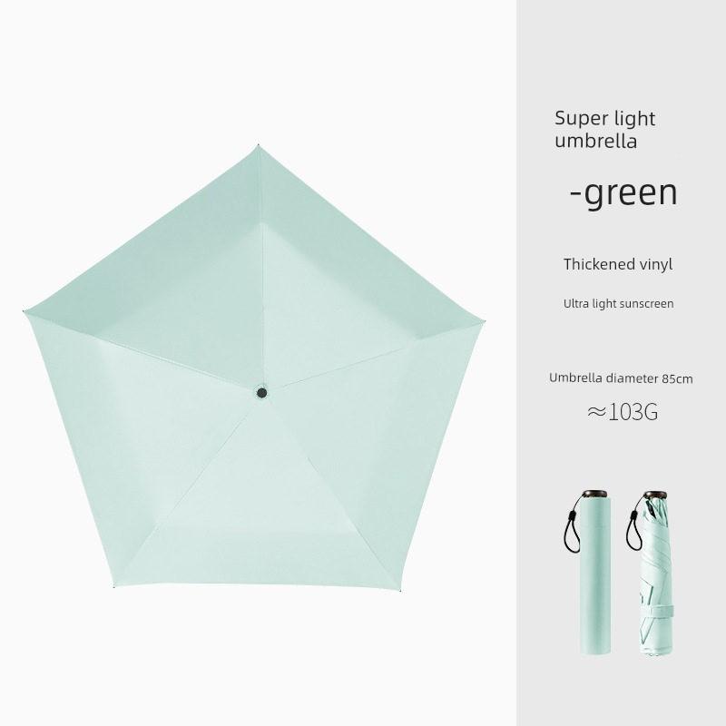 Pencil Umbrella, Sunshade Umbrella, Sun Protection Umbrella, Rain or Shine Umbrella, Foldable Umbrella, Ultra-Thin, Compact, Portable, Uv-Resistant