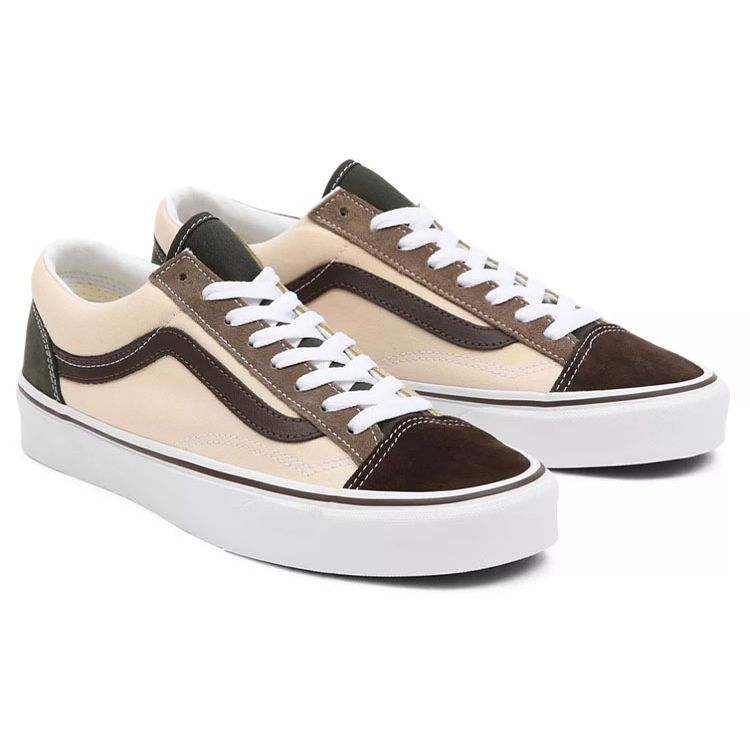 Vans Style 36 Color Block Unisex Low Top Sneakers Khaki Brown VN0A54F6B91