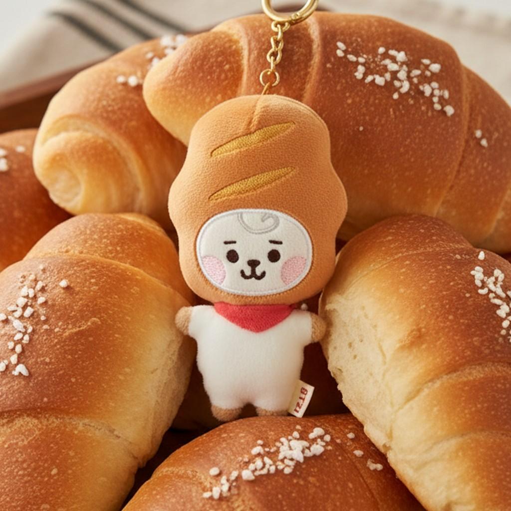 BT21 RJ Bakery Plush Keychain