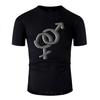 Hetero Symbol Heterosexuelles Geschlechtsschild T-Shirt Herren Rundhals Homme Berühmte Frauen T-Shirts Top Tee