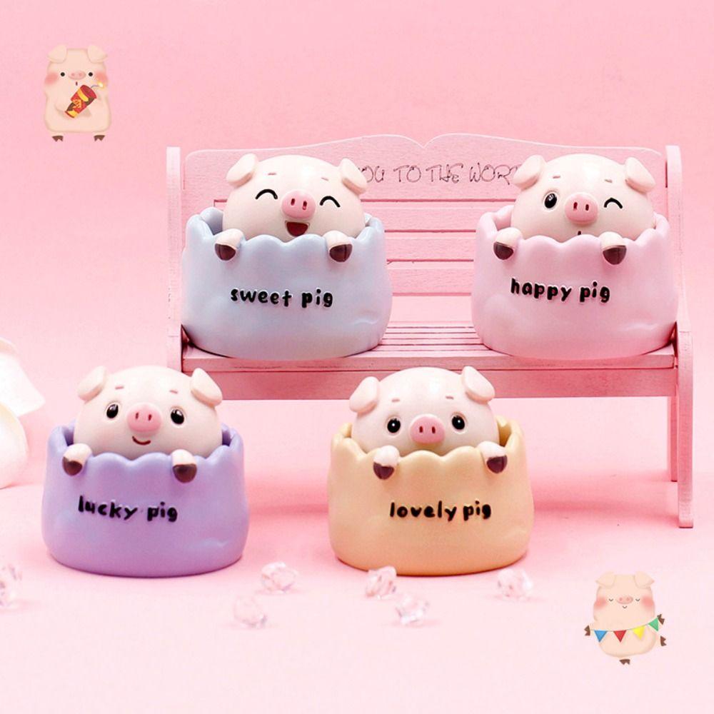 Capul scuturând de porc, capul scuturând, ornament auto, porc, capul scuturând de porc, figura din rășină, decorare interioară