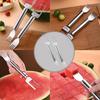 2-in-1 Stainless Steel Fruit Cutter, Watermelon Cutter, Stainless Steel Watermelon Fork Slicer, Watermelon Cutter Slicer Tool Fruit Forks Slicer Knife