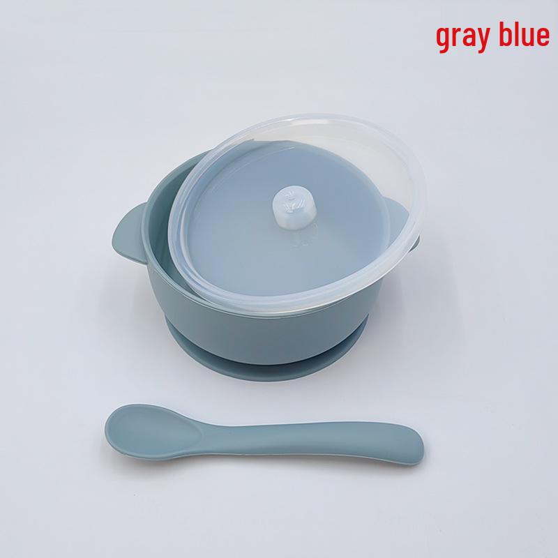 Silicone Baby Feeding Bowl with Suction Cup - Anti-Scald, Anti-Fall Tableware for Toddlers