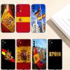 IK61 Spain Flag Transparent Phone Case for LG K22 K30 K40 K40S K41 K42 K50 K50S K51 K51S K52 K61 K62 K71 K92 Q60 Q61 V40 V50 V60