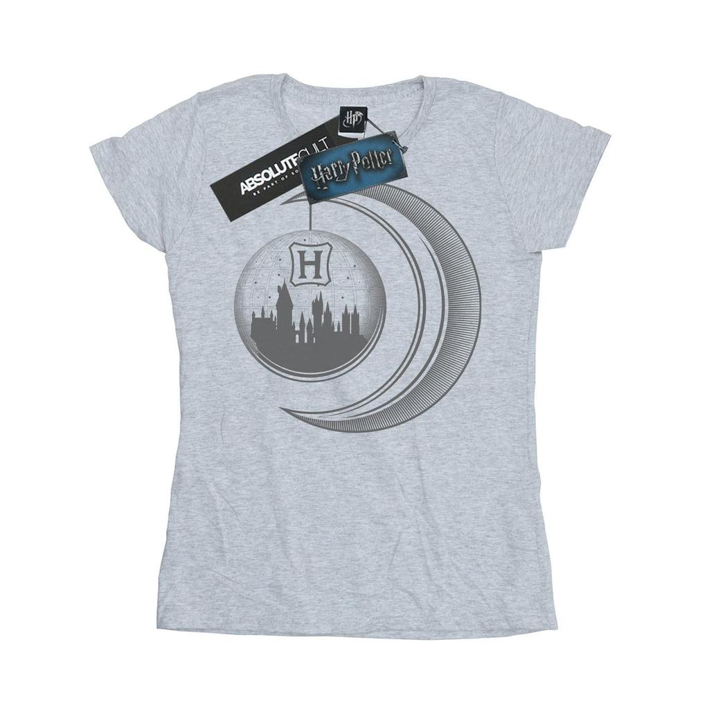 HARRY POTTER Damen/Damen Hogwarts Moon Baumwoll-T-Shirt