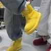 Platform Fluffy Snow Boots Versatile New Vintage Lace-Up Fleece Warm Round Toe Non-Slip Booties