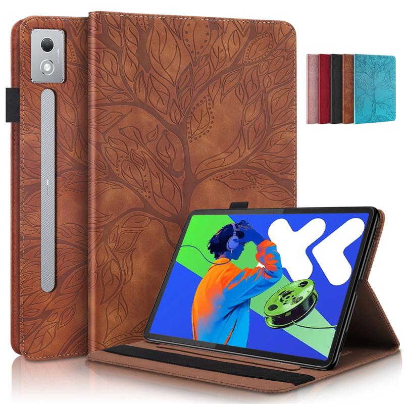For Xiaoxin Pad Pro 12.7 2025 Case Emboss Tree PU Leather Flip Cover for Funda Lenovo Xiaoxin Pad Pro 12.7 12 7 2025 Case Coque