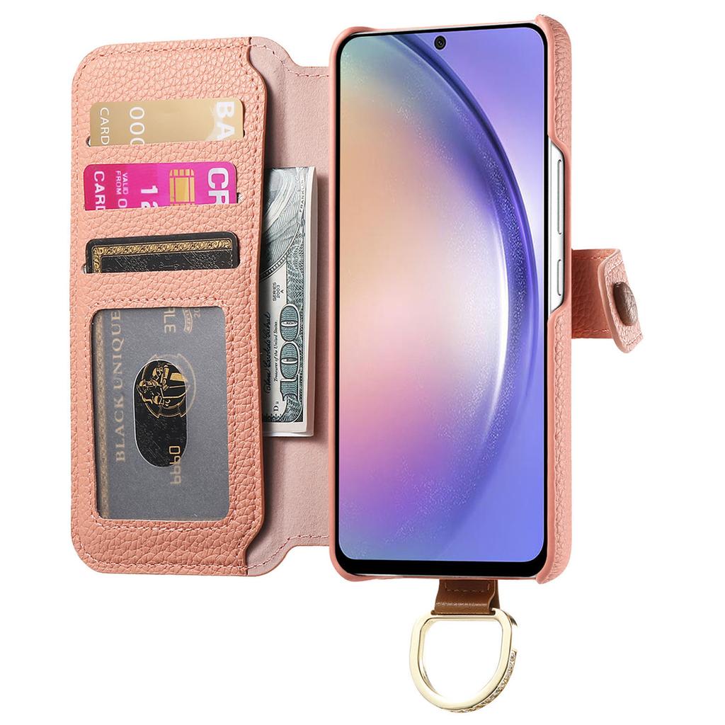 Pouzdro z umělé kůže s RFID blokováním a zipem pro Samsung Galaxy S23 FE