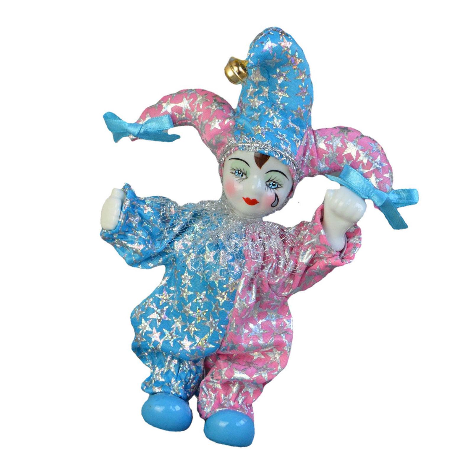 Porcelain Italian Eros Doll,Cute Triangel Clown Dolls,Sweet Triangel Figurine,Collectible Toy Christmas Hallowmas Decors 1