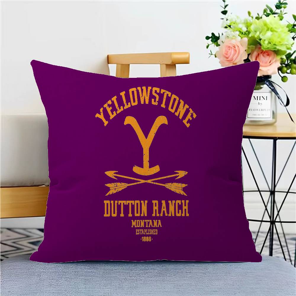Y-Yellowstone Pillow Gift Home Office Decoration Pillow Bedroom Sofa Car Cushion CoverPillow Case