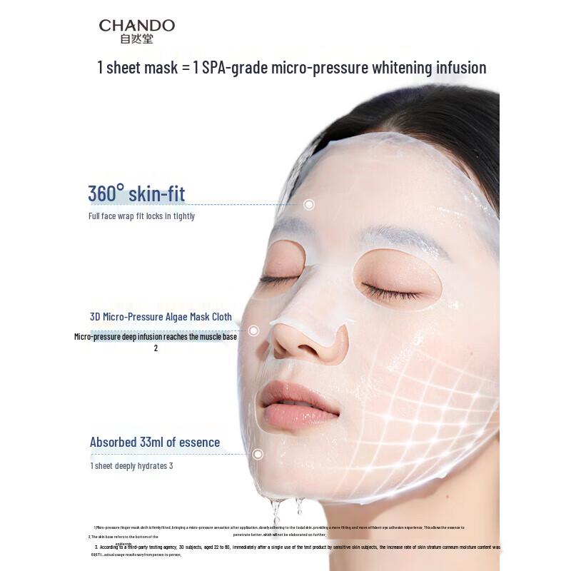 CHANDO Niacinamide Whitening Ampoule Face Mask
