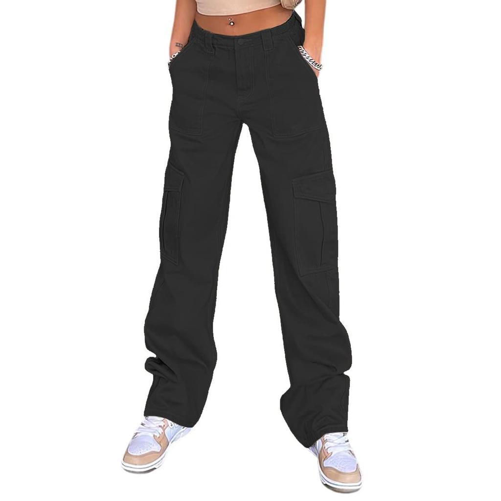 Ladies' Daily New Seasonal Commuting Business Leisure Pants With Pockets Made Of Pure Cotton And Comfortable Fit