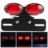 LED Bremsrücklicht Universal Retro Doppel Oval Blinker Kennzeichenleuchte Motorrad Umbau