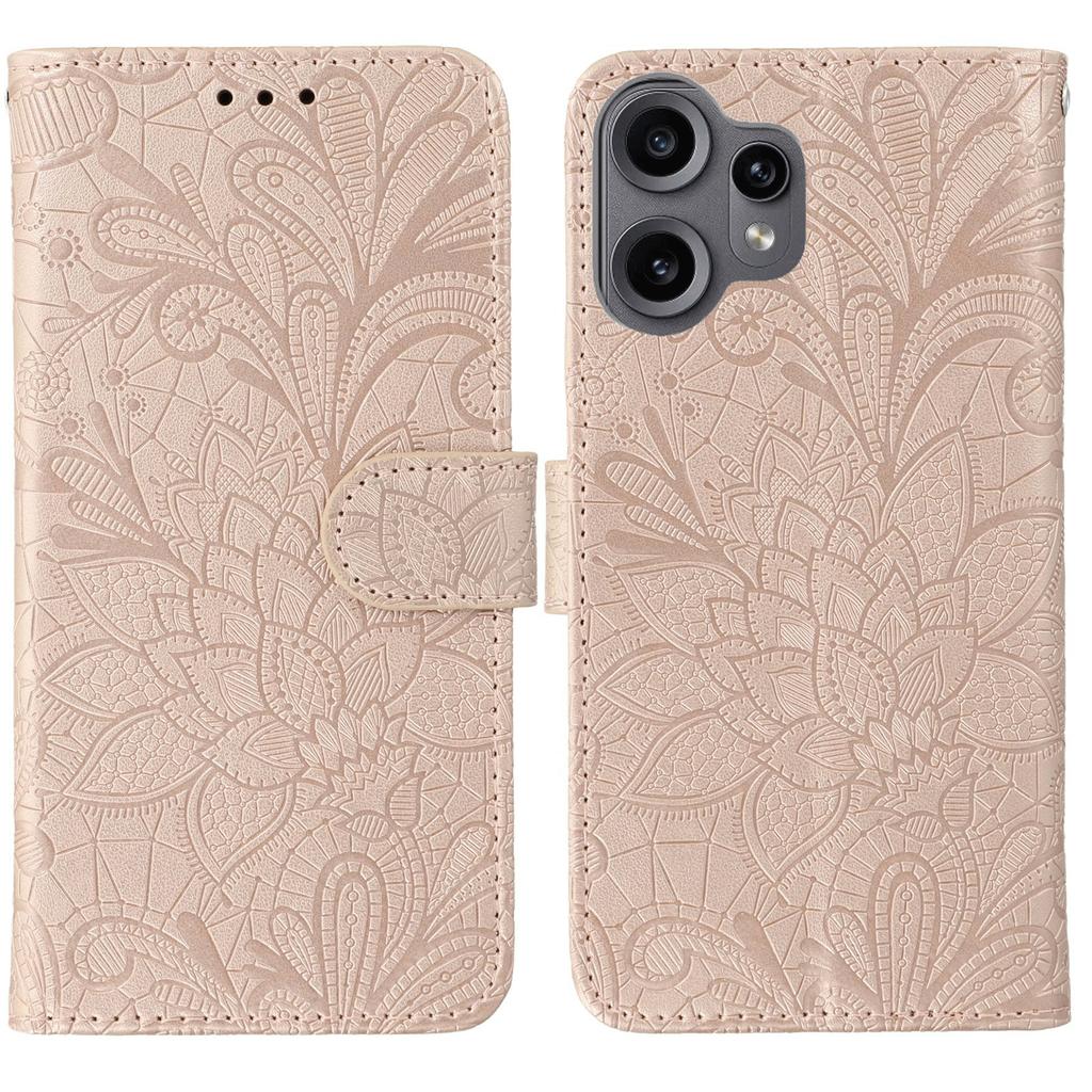 For Nothing CMF Phone 2 Pro Case Lace Flowers PU Leather Flip Wallet Phone Cover