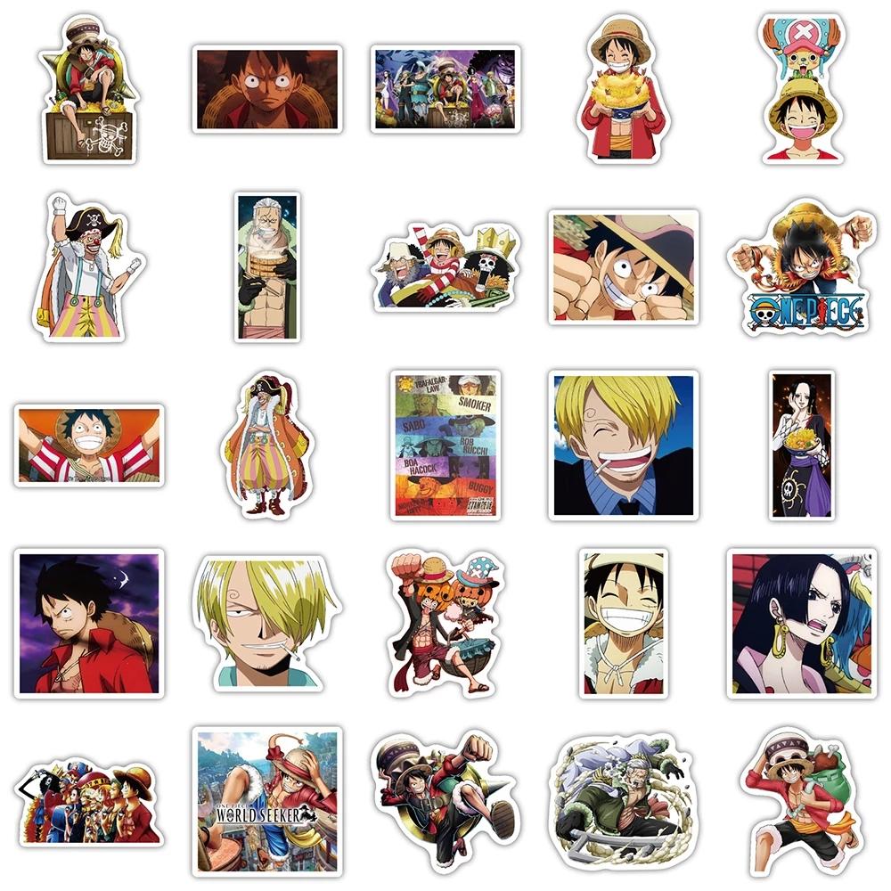 10/30/50pcs ONE PIECE Cartoon Graffiti Stickers Classic Anime Decals DIY Stationery Helmet Bicycle Cool Luffy Zoro Sticker