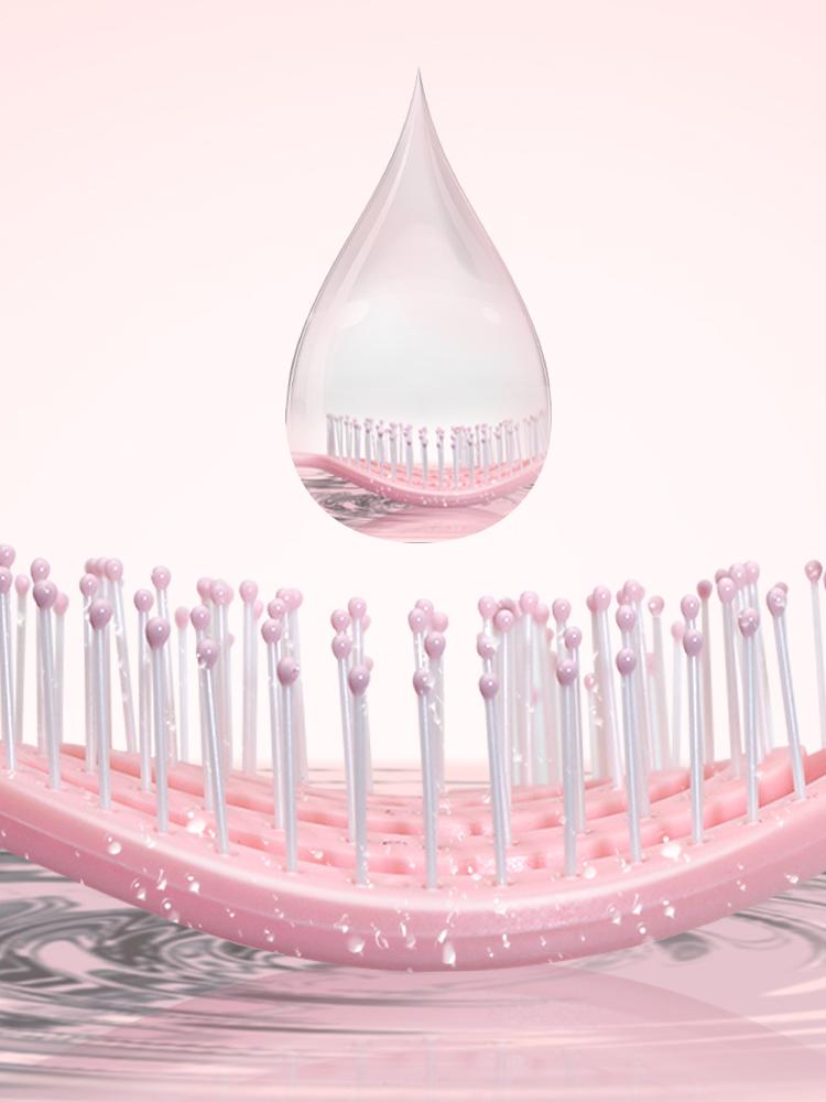 Relaxing Circular Massage Comb Portable Hollow Hair Combs Scalp Massage Brush Salon Styling Tools Solid Color Hair Brush