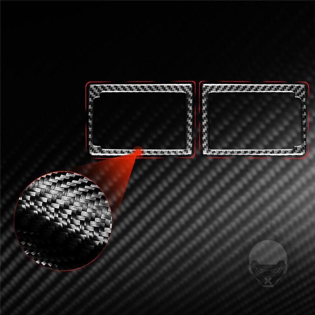 Real Carbon Fiber Dashboard Side Air Vent Outlet Cover For Ford Mustang 1996-03