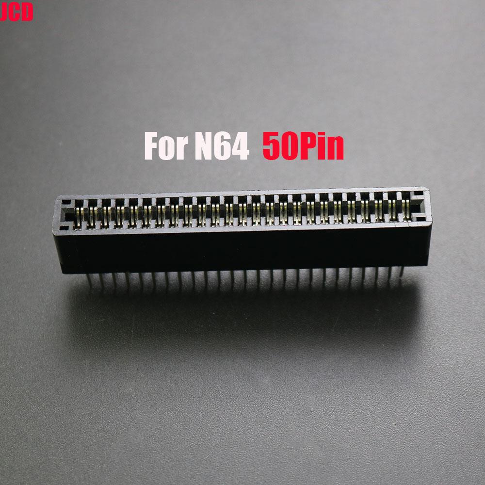 JCD 1pcs For SNES N64 SEGA FC Connector Game Card Slot 62pin 50pin 64pin 60pin For SEGA Genesis N64 SNES FC Clone Console