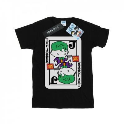 Girls Chibi Joker Playing Card Cotton T-Shirt